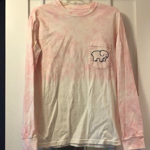 Pink and white tie dye Ivory Ella long sleeve